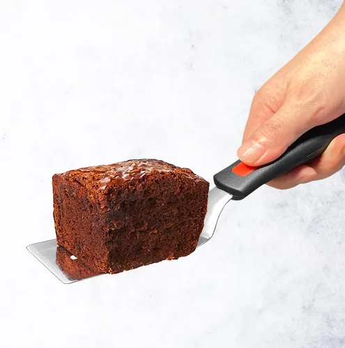 Vista 7 de Juego de espátulas profesionales de mini servir, cortador de acero inoxidable y volteador para servir, voltear o cocinar, ideal para brownies