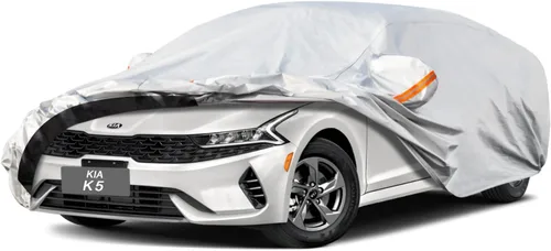 Vista 33 de GUNHYI - Funda de automóvil de 6 capas para Tesla Model 3 (2017-2025), impermeable para todo tipo de clima, protección UV contra la nieve, el sol
