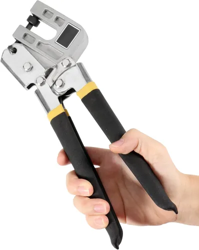 Vista 5 de JEUIHAU Paquete de 2 alicates para crimpadora de pernos de 10 pulgadas, herramienta de fijación de pinzas de quilla de una sola mano, para proyectos