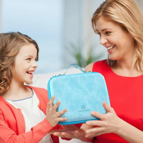 Vista 8 de Color Nymph Paletas de maquillaje para niñas de cualquier edad, juego de maquillaje para adolescentes con bolsa reutilizable, paleta de sombras