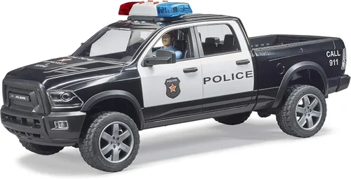 Vista 2 de Bruder 02505 Ram 2500 Camioneta Policial con Oficial de Policía
