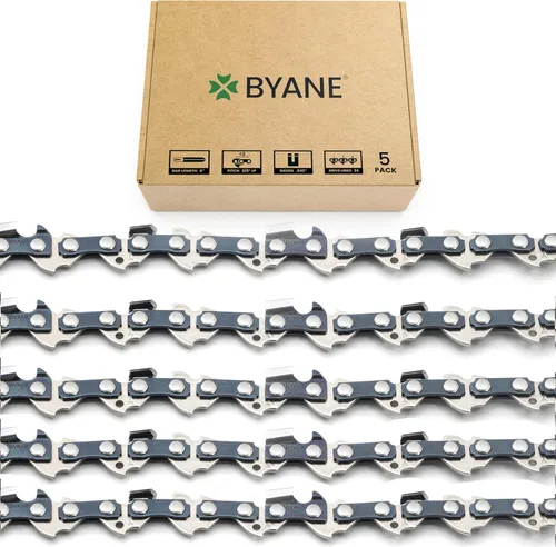 Vista 16 de Cadena de motosierra mini de 6 pulgadas, versión nueva 2024, 6 pulgadas 1/4" de paso LP, calibre.043 pulgadas, 37 eslabones de transmisión, se