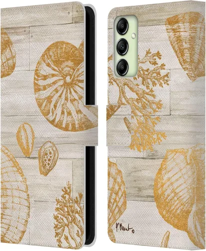 Vista 12 de Head Case Designs Officially Licensed Paul Brent Agate Mermaid Coastal Leather Wallet Case Compatible with Samsung Galaxy A14 5G