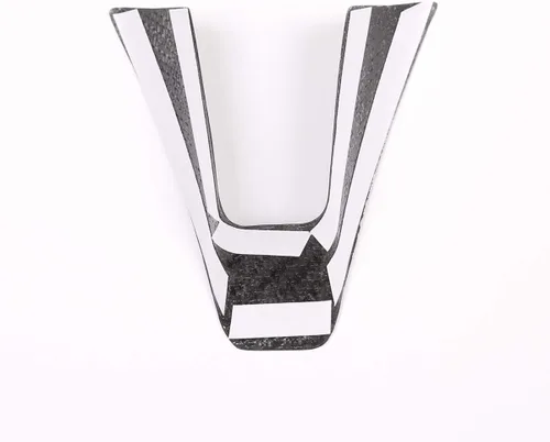 Vista 6 de Tira de fibra de carbono para el interior del volante, 1 pieza para Alfa Romeo Giulia Stelvio 2017-2019 (negro)