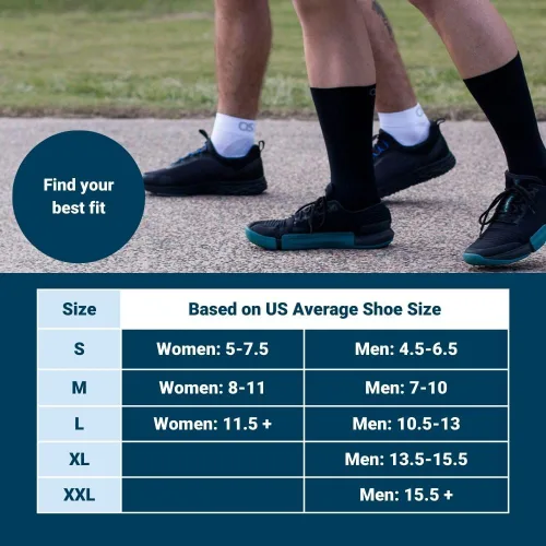 Vista 4 de OS1st Calcetines WP4 Wellness Performance ideales para diabéticos, pies sensibles, soporte de circulación y edema