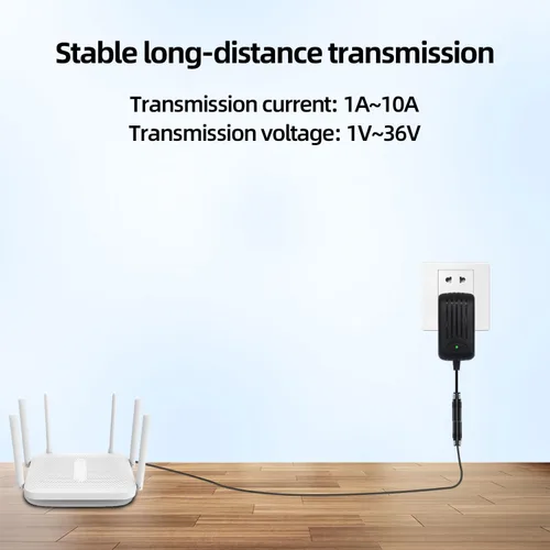 Vista 3 de Cable de extensión de alimentación de 12 V CC de 1 pie de 0.217 in x 0.098 in, 18 AWG macho a hembra, conector de barril para cámara de vigilancia