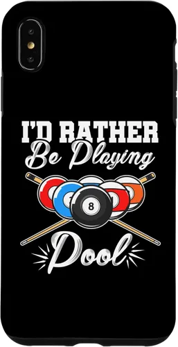 Vista 7 de Funda para iPhone 12 mini I'd Rather Be Playing Billards Pool Player Snooker de 8 bolas