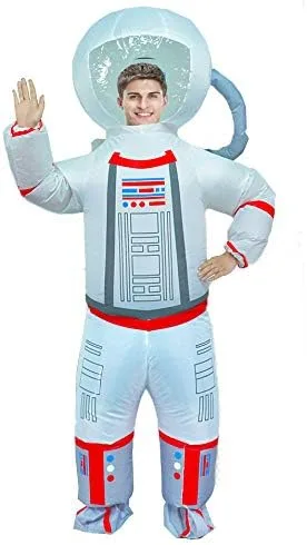 MXoSUM Disfraz inflable de astronauta para adultos, disfraz divertido de fiesta de Halloween