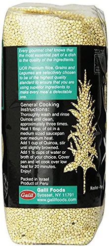 Vista 4 de Lior Quinoa Premium All Natural Kosher para Pascua, 17.6 onzas, paquete de 3.