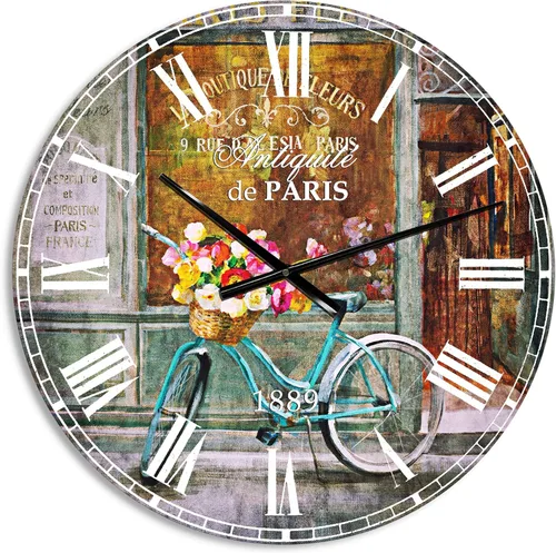 Vista 15 de DesignQ Reloj de pared moderno de cristal futurista para el hogar, dormitorio, baño, oficina, sala de estar