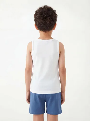 Vista 3 de Andrew Scott Basics - Camiseta deportiva sin mangas para niño, camisetas sin mangas de algodón para niños, varios paquetes