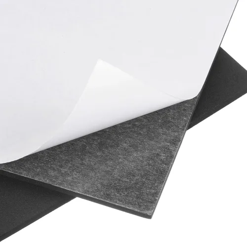 Vista 3 de uxcell 8 hojas de acolchado de espuma adhesiva de 1/8 pulgadas de grosor x 4 pulgadas de largo, cuadradas, autoadhesivas, antideslizantes