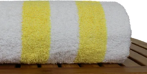 Vista 3 de BC BARE COTTON Collection Bare Cotton - Toalla de playa para piscina (2 unidades), color amarillo (714-709-01)
