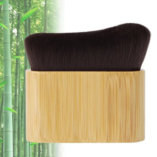 Vista 8 de Brocha autobronceadora – Brocha Kabuki para maquillaje de base corporal, aplicador de mezcla para bronceador para maquillaje de piernas, manopla