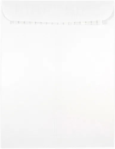 Vista 6 de JAM PAPER #14 Policy - Sobres comerciales de catálogo de extremo abierto con cierre de despegar y sellar, 5 x 11 1/2, color blanco, paquete de 25