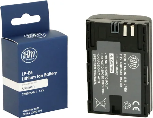 Vista 5 de Kit de agarre de batería para cámara réflex digital Canon EOS 5D Mark IV, incluye repuesto de agarre de batería BG-E20 + 4 baterías BM Premium LP-E6N