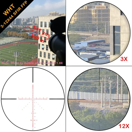 Vista 2 de WestHunter Optics WHT SFIR FFP Series - Telescopio compacto de competición, 1/10 milésimas de pulgada de pulgada de diámetro, primer plano focal