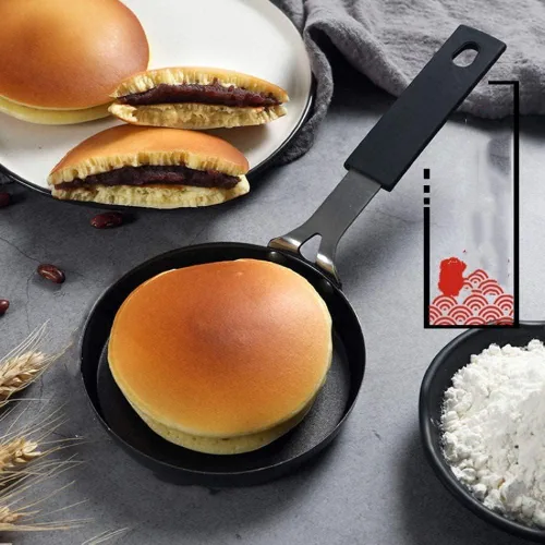 Vista 3 de AMDSS Pot Non Stick Frying Pan, Cast Iron Pot Non Stick Pans Frying Pan Cake Pastry Egg Mold Mini Breakfast Eggs for Gas Induction Cooker