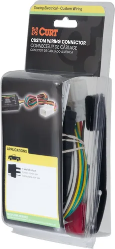 Vista 7 de CURT 56370 Arnés de cableado de remolque personalizado de 4 pines en el lado del vehículo, se adapta a Honda CR-V seleccionados