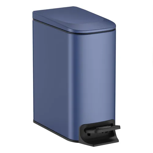 Vista 9 de TIPGO Cubo de Basura Delgado para Baño con Tapa de Cierre Suave, 6 Litros / 1.6 Galones, Cubo de Basura de Acero Inoxidable con Cubo