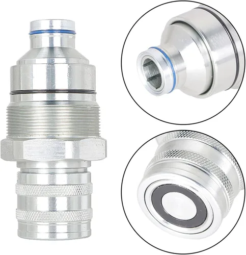 Vista 4 de 7246802 7246799, kit de acoplador de cara plana macho y hembra compatible con cargadora de minicargadora Bobcat