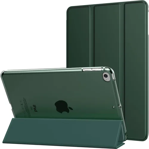 Vista 21 de MoKo Funda para iPad mini 5 2019/Mini 4 2015 (5ta/4ta Generación 7.9 pulgadas), funda delgada y ligera con soporte, con protector traslúcido
