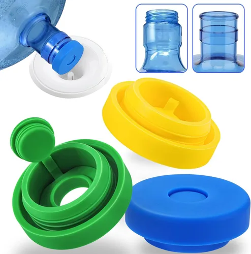 3 paquetes de tapas para jarra de agua de 5 galones, tapas reutilizables de 5 galones para jarras de agua, tapas de botella de agua de repuesto,