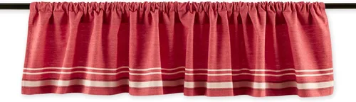 Vista 20 de DII Colección Cenefa de ventana, 100% algodón, preencogido, lavable a máquina, bolsillo para barra de cortina de 2 pulgadas, panel individual