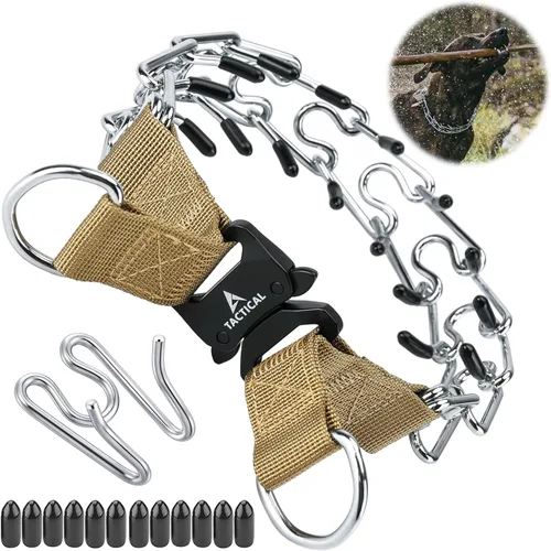 Vista 7 de DEYACE Collar de entrenamiento para perros de liberación rápida, ajustable, de acero inoxidable, para perros pequeños, medianos y grandes
