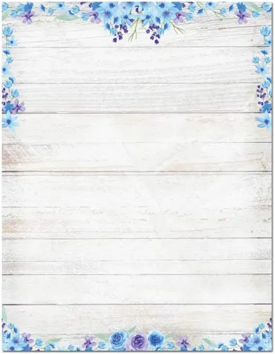 Vista 11 de Papelería rústica de madera gris – 8.5 x 11 – 60 hojas con membrete rústico (madera de granero y flores)