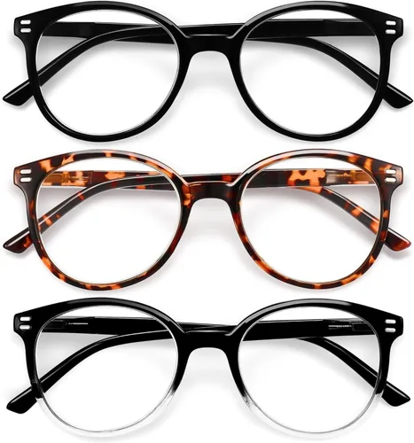 Vista 14 de GIBLOGO Reading Glasses for Women/Men Eye Glasses Blue Light Reading Glasses Cheaters Eyeglasses