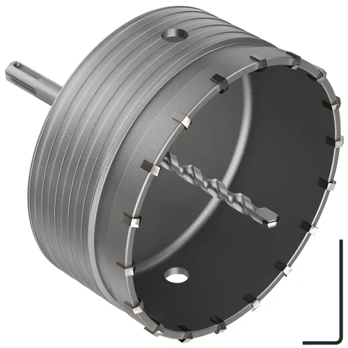 Vista 8 de DAIMIT 20 piezas de juego de sierra de agujero de hormigón con 3 brocas de perforación y vástago SDS Plus y Max, juego de herramientas de sierra