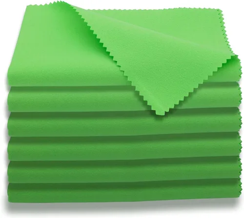 Vista 8 de AAwipes Paños de limpieza para violín de microfibra (paquete de 6 paños de 12 x 12 pulgadas, azul) Paños de limpieza de felpa para instrumentos