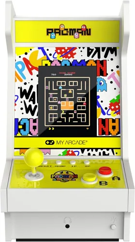 Vista 3 de My Arcade Pac-Man 45th Anniversary Mighty Player: Consola Pac-Man 45 aniversario, juegos retro, salas de encimera, marquesina iluminada, 4