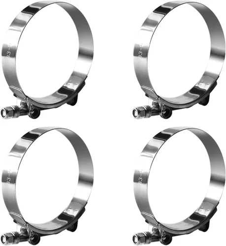 Vista 10 de Abrazadera de manguera con perno en T de 1.5 pulgadas, MinerGuy de acero inoxidable, rango de trabajo 46mm-52mm para ID de manguera de 1.5
