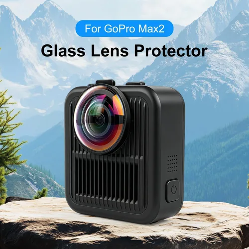 Vista 2 de Tapa de lente premium para Go Pro MAX2 Protectores de lente Esférico Óptico Templado MAX 2 Funda Protectora Cámara de Acción Accesorios