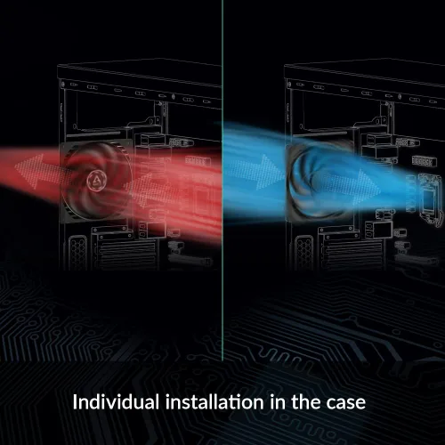 Vista 11 de ARCTIC P12 PWM PST - Ventilador de PC, ventilador de caja de 120 mm con tecnología PWM Sharing Technology (PST), optimizado a la presión, motor