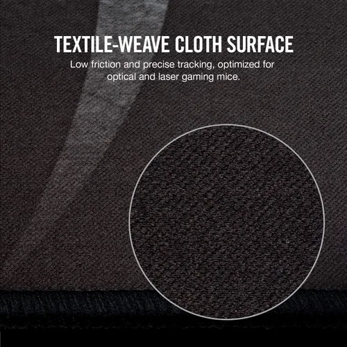 Vista 3 de Alfombrilla para mouse de videojuegos de Corsair MM300, alfombrilla de alto rendimiento para mouse, optimizada para sensores gamers