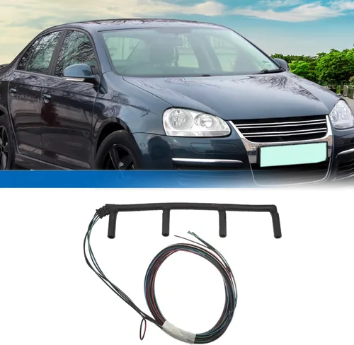 Vista 2 de X AUTOHAUX Juego de arnés de cableado de bujía incandescente 038971782C para Volkswagen Jetta 2002-2010 para Volkswagen Beetle 2002-2010