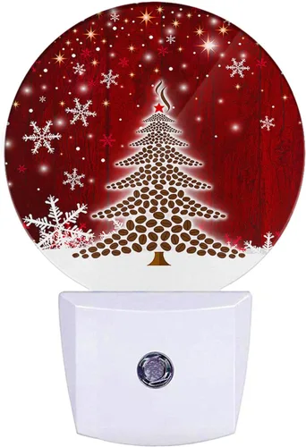 Vista 12 de EKOBLA Luces nocturnas de estrellas de Texas enchufables a la pared, estilo occidental vintage, retro, estrella americana, luces nocturnas LED