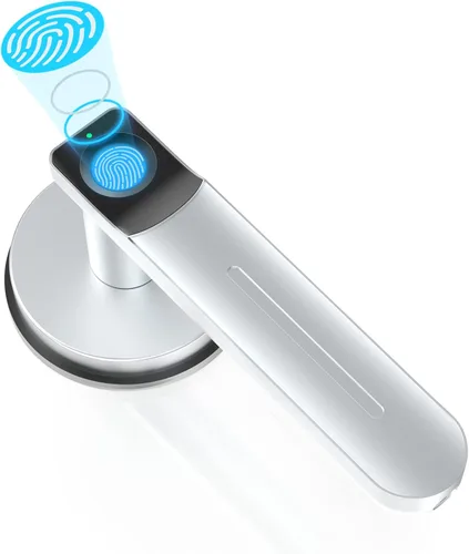 Vista 9 de Foxgard - Cerradura de puerta biométrica con perilla inteligente de huellas dactilares, control remoto con aplicación