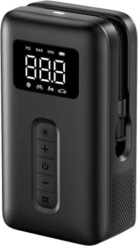 UGREEN Inflador de neumáticos portátil, compresor de aire de 150 PSI, bomba de aire con batería y luz LED, bomba de neumáticos inalámbrica para
