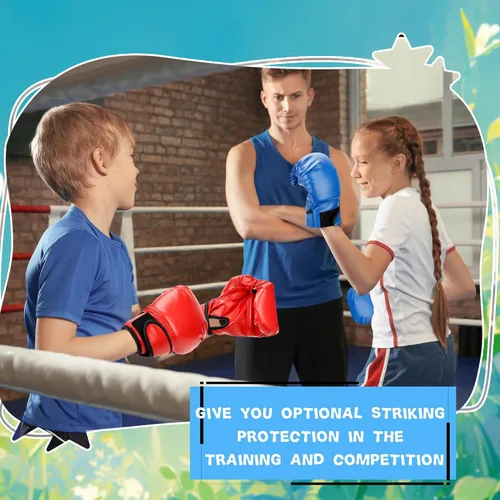 Vista 4 de 4 pares de guantes de boxeo para niños, guantes de boxeo para niños y jóvenes, 4