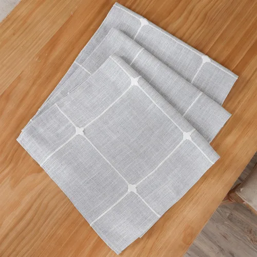 Vista 6 de Camino de mesa de tela bordada, rústico, a cuadros, camino de mesa rectangular a cuadros para comedor, tocador, café, fiesta, decoración de mesa