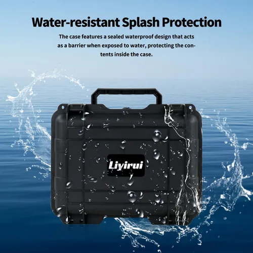 Vista 6 de Estuche rígido de transporte con hoja de espuma en forma de cubo pre-perforada en línea para joyería, reloj de pulsera, electrónicos