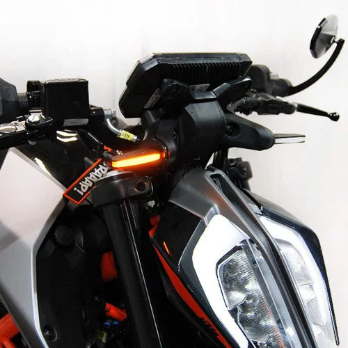 Vista 5 de New Rage Cycles Señales de giro delanteras para KTM 390 Duke (2017-presente)