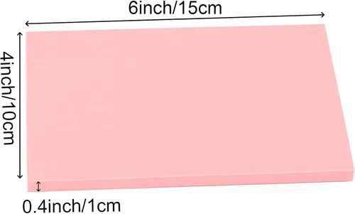 Vista 2 de ZOENHOU 20 bloques de tallado de goma suave rosa de 4 x 6 pulgadas, para estampado de manualidades, bloques de linóleo para impresión