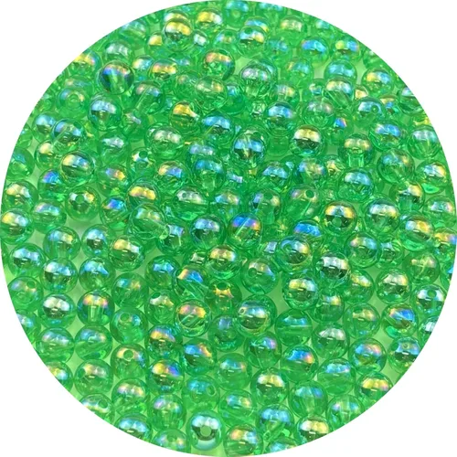 Vista 26 de 2000 cuentas redondas acrílicas de 0.157 pulgadas (0.157 in), cuentas espaciadoras de colores AB con agujero para bricolaje, pulseras, collares