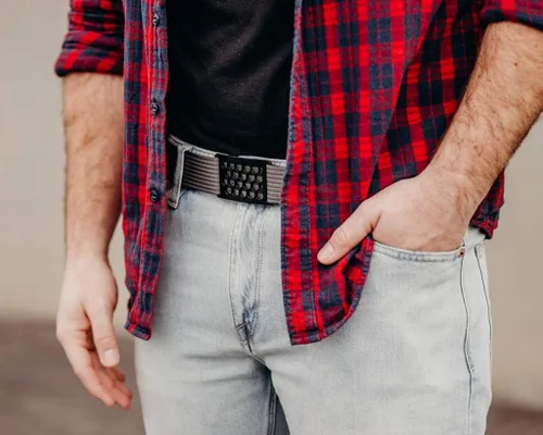 Vista 5 de GRIP6 Cinturones de malla de panal para hombres y mujeres cinturón de nailon cinturón de golf fabricado en Estados Unidos