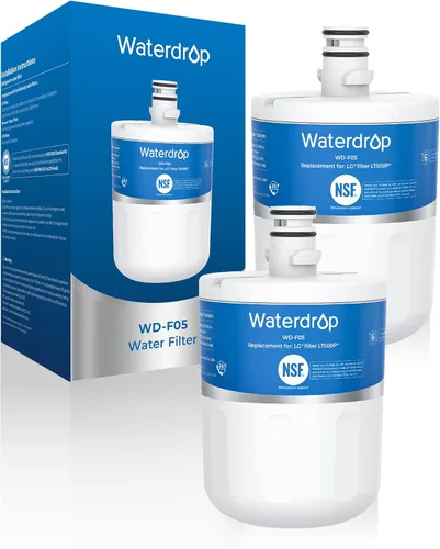 Waterdrop 5231JA2002A Filtro de agua para refrigerador, reemplazo para LG® LT500P®, GEN11042FR-08, ADQ72910911, ADQ72910901, Kenmore 9890, 46-9890,